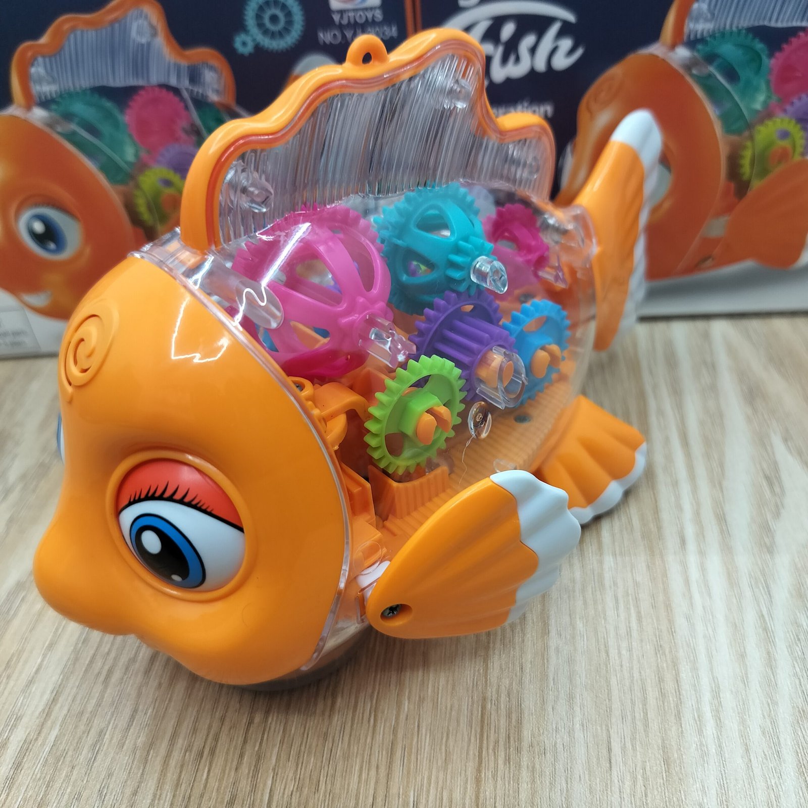 Transparent Gear Fish Toy
